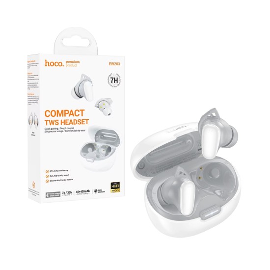 Hoco True Wireless Earbuds EW203 Jinny White